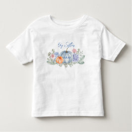 Camiseta De Bebé Pequeña Calabaza Floral Halloween Cae Baby Shower