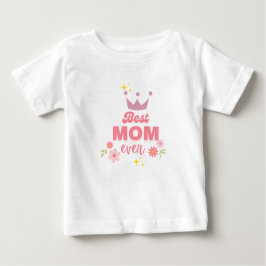 Camiseta De Bebé Pequeña camiseta: El mayor fan de mamá: La "mejor 