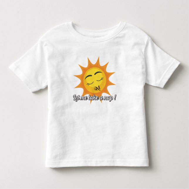 Camiseta De Bebé Pequeña camiseta: Toma una siesta (blanco) (Anverso)
