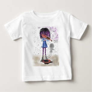 Camiseta De Bebé Pequeña camiseta violinista para bebé - Pintura
