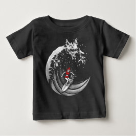 Camiseta De Bebé Pequeña Caperucita Roja De Surfing