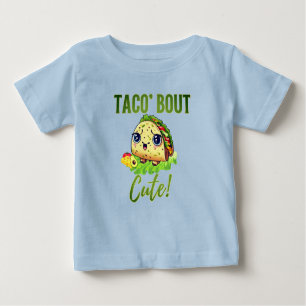 Camiseta De Bebé Pequeña charla de taco: Taco 'Bout Cute' Tee