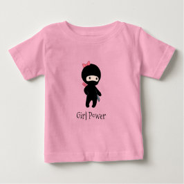 Camiseta De Bebé Pequeña cita Chica Ninja - Poder Chica