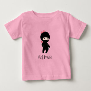 Camiseta De Bebé Pequeña cita Chica Ninja - Poder Chica