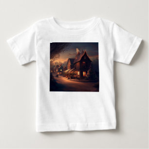 Camiseta De Bebé Pequeña ciudad 6 navidades