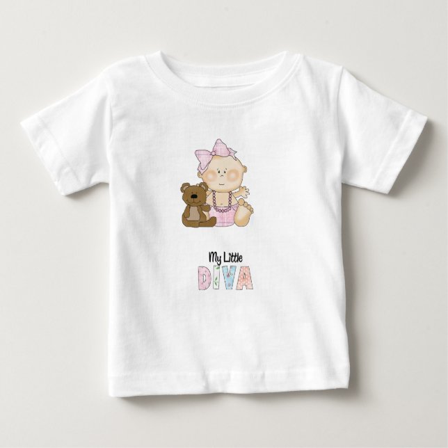 Camiseta De Bebé Pequeña diva (Anverso)