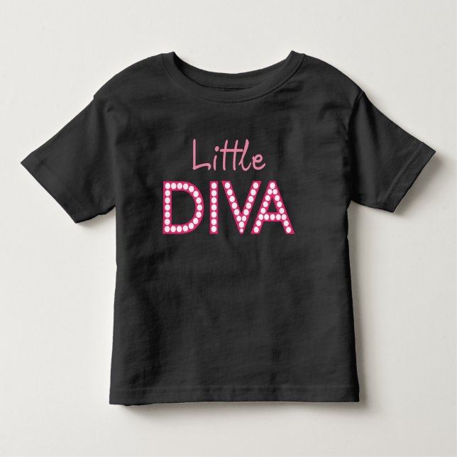 Camiseta De Bebé Pequeña diva (Anverso)