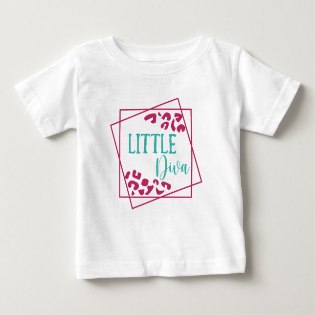 Camiseta De Bebé Pequeña diva (Anverso)