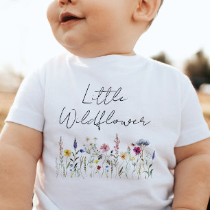 Camiseta De Bebé Pequeña Flor Silvestre