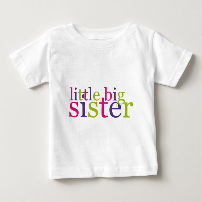 Camiseta De Bebé Pequeña Gran Hermana (Anverso)