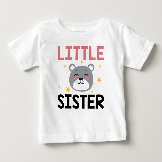 Camiseta De Bebé Pequeña hermana (Anverso)