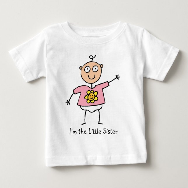 Camiseta De Bebé Pequeña hermana (Anverso)