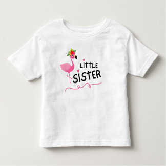 Camiseta De Bebé Pequeña hermana de Cute Flamingo