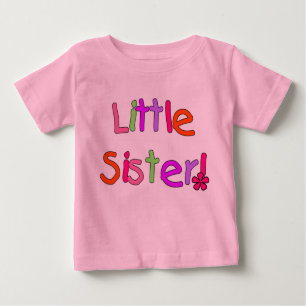 Camiseta De Bebé Pequeña hermana de los colores brillantes