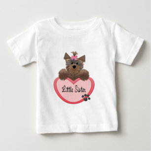 Camiseta De Bebé Pequeña hermana de Yorkie