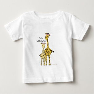 Camiseta De Bebé Pequeña hermana Giraffe
