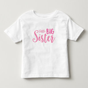 Camiseta De Bebé Pequeña Hermana Grande Rosa Toddler Pullover Hoodi