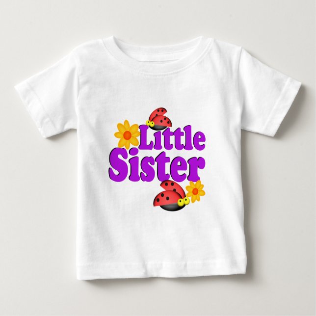 Camiseta De Bebé Pequeña hermana Ladybug (Anverso)