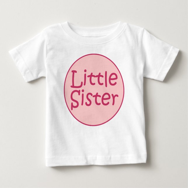 Camiseta De Bebé Pequeña Hermana Larga Manga (Anverso)