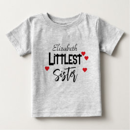 Camiseta De Bebé Pequeña hermana personalizada
