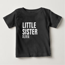 Camiseta De Bebé Pequeña hermana Personalizado bebé camiseta
