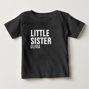 Camiseta De Bebé Pequeña hermana Personalizado bebé camiseta