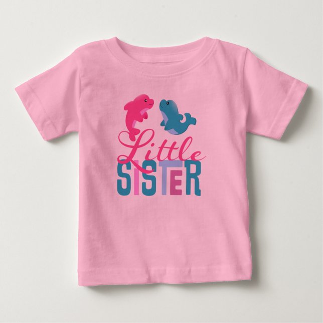 Camiseta De Bebé Pequeña hermana Toddler Long Sleeve (Anverso)