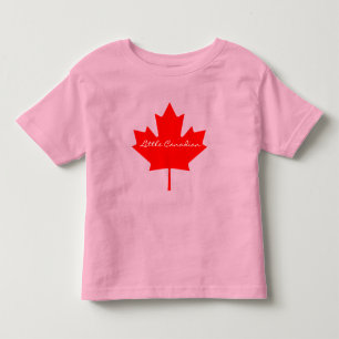 Camiseta De Bebé Pequeña hoja de arce roja canadiense