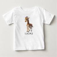 Pequeña jirafa de animales niños personalizados