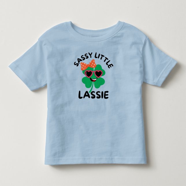 Camiseta De Bebé Pequeña Lassie fresca: niños bebés del Día de San  (Anverso)