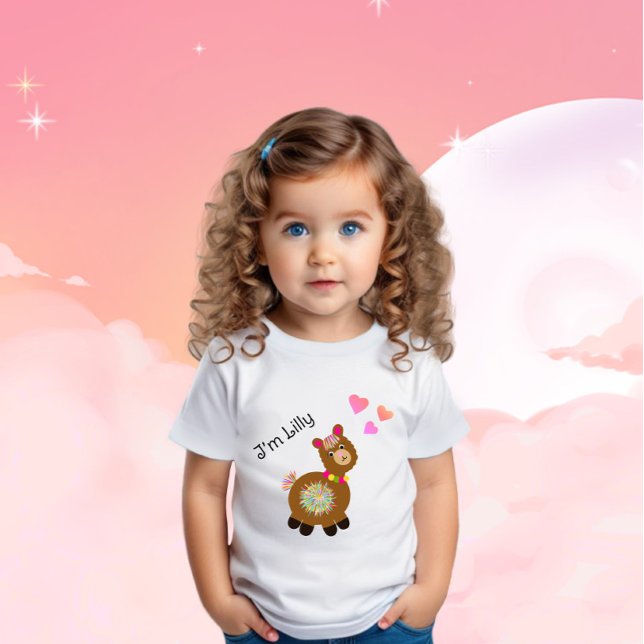 Camiseta De Bebé Pequeña Llama (Subido por el creador)
