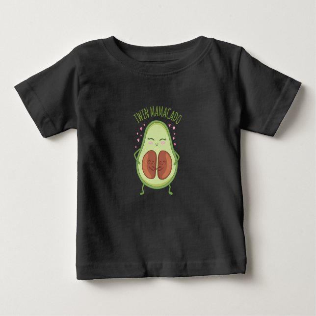 Camiseta De Bebé Pequeña mami aguacate (Anverso)