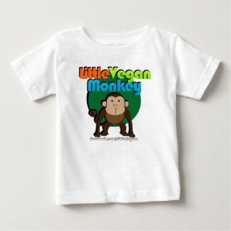 Camiseta De Bebé Pequeña manga de larga duración de mono vegan/niño