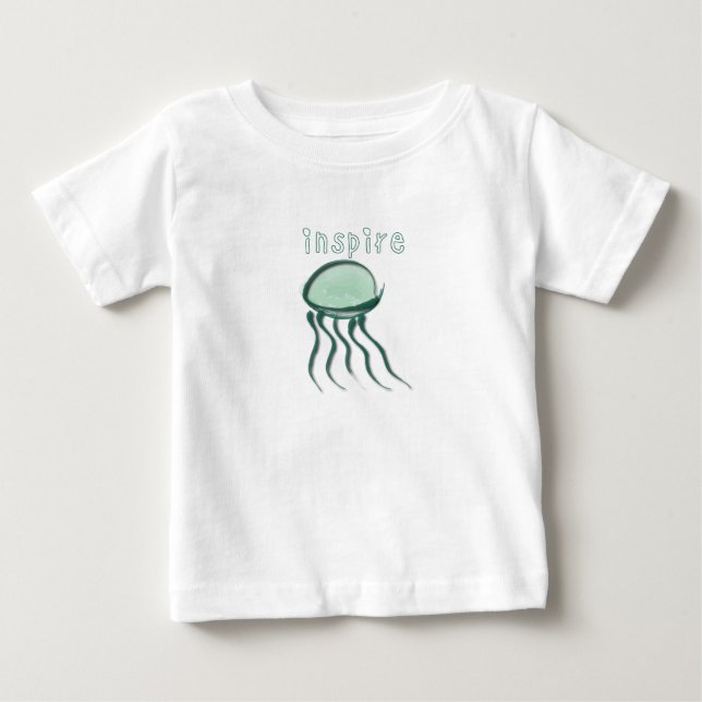 Camiseta De Bebé Pequeña medusa (Anverso)