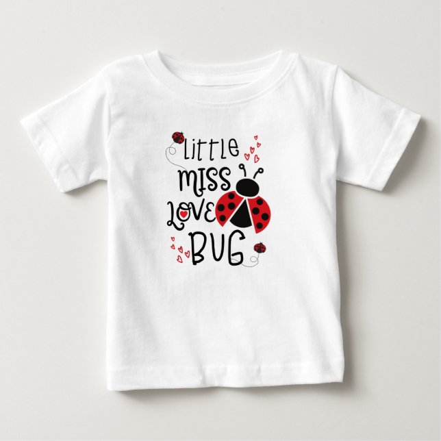 Camiseta De Bebé Pequeña Miss Amor (Anverso)