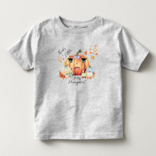 Camiseta De Bebé Pequeña Miss Calabaza Graciosa Cita Personalizado