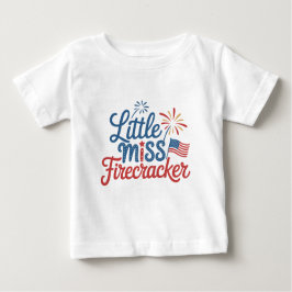 Camiseta De Bebé Pequeña Miss Firecracker