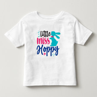 Camiseta De Bebé Pequeña Miss Hoppy Easter Toddler T-Shirt