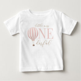 Camiseta De Bebé Pequeña Miss Maravilloso Globo de Aire Caliente Pr