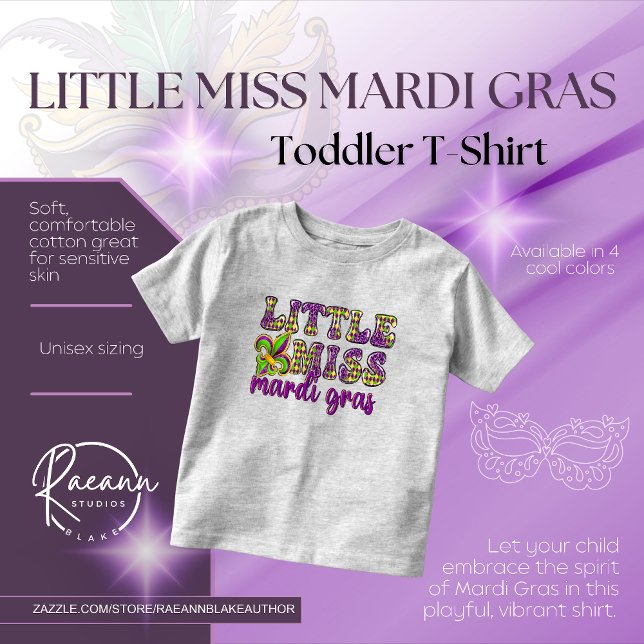 Camiseta De Bebé Pequeña Miss Mardi Gras Toddler/Baby T-Shirt (Subido por el creador)
