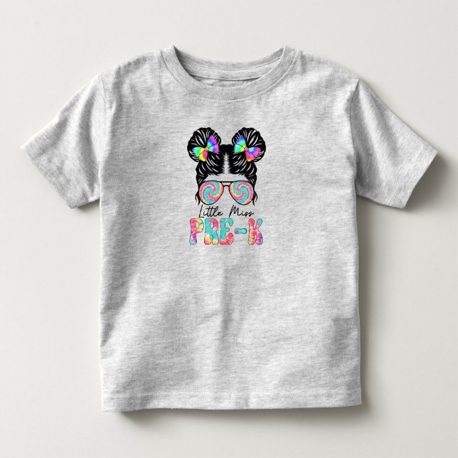 Camiseta De Bebé Pequeña Miss Pre-K Toddler T-Shirt (Anverso)