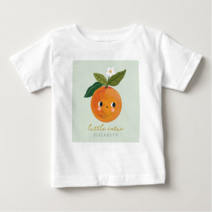Camiseta De Bebé Pequeña Naranja Cutie