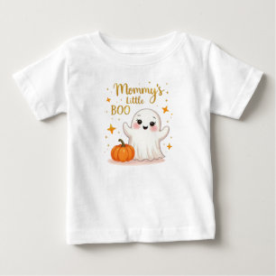 Camiseta De Bebé Pequeña niña BOO de Halloween de mamá