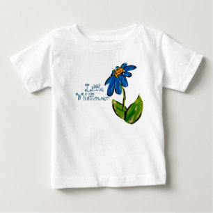 Camiseta De Bebé Pequeña obra de arte de flores silvestres