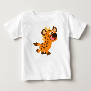 Camiseta De Bebé Pequeña Personalizado linda Hyena Baby T-Shirt