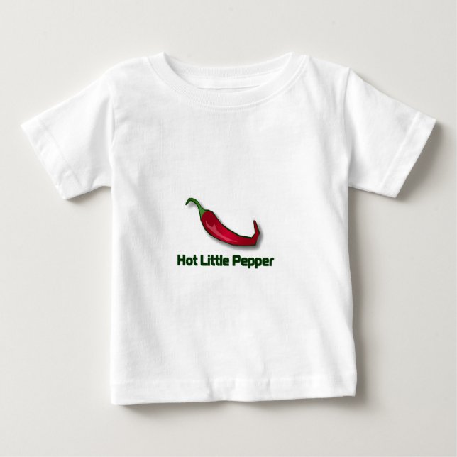 Camiseta De Bebé Pequeña pimienta caliente (Anverso)