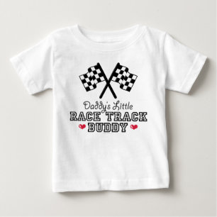 Camiseta De Bebé Pequeña pista de carreras de papi, bebé, durmiendo