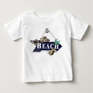 Camiseta De Bebé Pequeña playa personalizada Bebé Bum