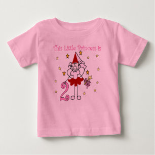 Camiseta De Bebé Pequeña princesa 2do cumpleaños