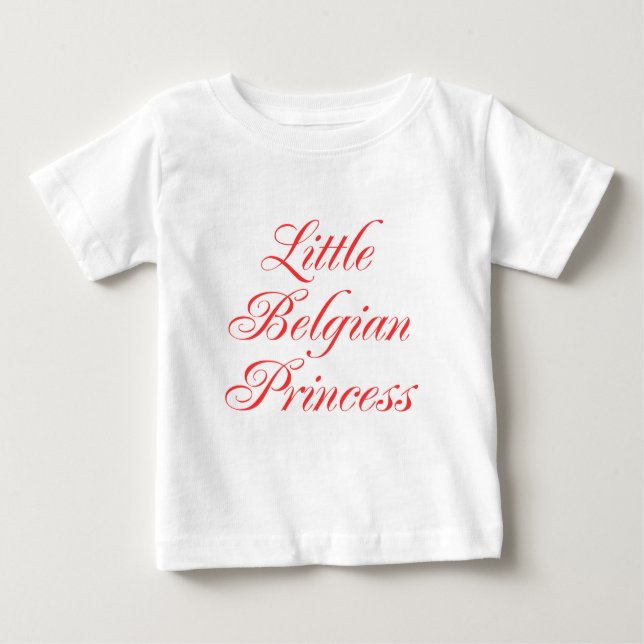 Camiseta De Bebé Pequeña Princesa Belga (Anverso)